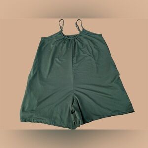 Green Sleeveless Romper, size S
